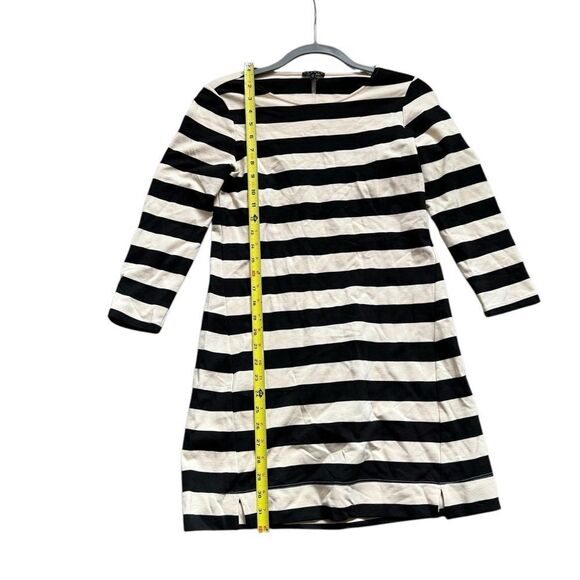 Theory Size Small Striped Off White and Black Dress Great Condition Non Smoking - Picture 6 of 13